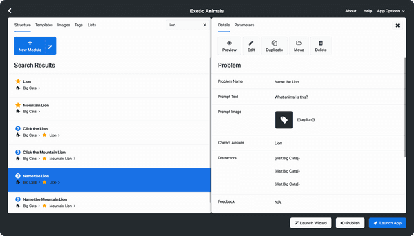 No-Code Authoring Platform for DoD Educators — figure